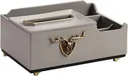 Tissue Box Holder, Tissue Box Cover, Desktop Multifunctional Tissue Storage Box, Tissue Box Cover for Living Room Office Desktop Decor,B
