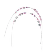 2 Packs Temporary Tooth Decoration Metal Bracket Orthodontic Ligature Ties Pink