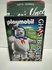 PLAYMOBIL GHOSTBUSTERS #9221 Stay Puft Marshmallow Man & Stantz. Box Damage G8