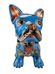 Talavera French Bulldog Sculpture - Hand-Painted