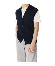 Bottega Veneta V-Neck Sleeveless Knitted Gilet S,XL,L,M,XXL Abyss