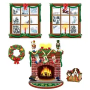 Christmas Party Supplies Indoor Christmas Décor Props x5 Pieces- Discontinued