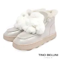 在飛比找Yahoo奇摩購物中心優惠-Tino Bellini俏皮毛毛玩偶厚底雪靴_銀白