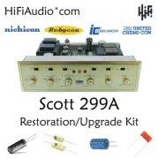 Scott 299A tube amplifier restoration repair service rebuild kit fix capacitor