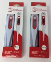 Dr. Sana Digital Thermometer Dual F & C Alarm Signal Fast Response Set of 2