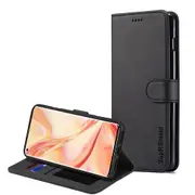 For Oppo Find X2 Pro Case, SupRShield Wallet Leather Flip Magnetic Stand Case Cover (Black)