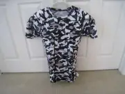 TUOY Men's Padded Compression Shirt Rib Chest Protector Football Sport XL Camo
