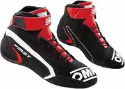 OMP Unisex Shoes First Race My2021 Red/Black, Size 39 Fia 8856-2018 Boat Shoe Standard EU, Standard
