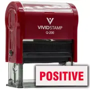 Positive Self-Inking Office Rubber Stamp