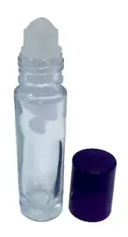 Glass roller bottles (10 ml) with glass roller---3 pack