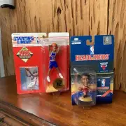 95 Grant Hill Starting LineUp Figure 96 Scottie Pippin Headliner Bobble head NBA