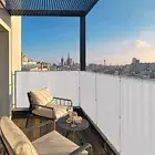 3ft Privacy Balcony Fence Screen Deck Gray Garden Yard Patio Fabric Shade Cover