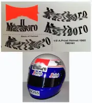 1/2 Decals for ALAIN PROST HELMET 1985 SPONSOR DECALS TB DECAL TBD161
