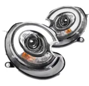 For 07-15 Mini Cooper HID/Xenon LED Tube Projector Headlight Headlamp Lamp Black (for: Mini)