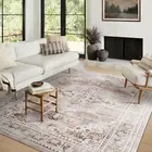 Beautiful Dusty Pink Large Rug Plush Distressed Lounges Carpet Mat 190x280cm