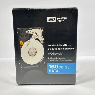 Western digital WD Scorpio 160gb Hard Drive Model WD1600BEVSRTL 2.5" - 8MB Cache