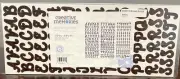 Creative Memories Brown Script ABC/123 stickers. NiP