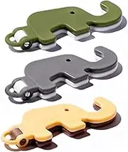 JOKHOO Portable Keychain Multi-Functional Cell Phone Stands, Plastic Desktop Cell Phone Stand, Adjustable Foldable Phone Holder for Desk, Fits All Smart Phones, Pack of 3 (3 Pack)