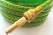 GARDEN HOSE LAWN FLEX WATERING PREMIUM 19mm 3/4" x 50m BRASS FITTINGS CRIMP UV