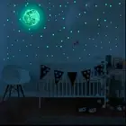 230pcs Glow In The Dark Stars Moon Stickers Bedroom Wall Room Decor DIY