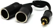 (Dual Cigarette Lighter Adapter) - Cliff-Top Hella(Din) to Dual Standard Cigaret
