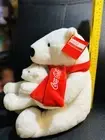 AUTHENTIC COCA-COLA COKE POLAR BEAR WITH CUB PLUSH 12 INC NWT Collectible