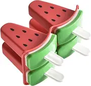 Zasdvn Ice Popsicles Molds | 4 Cavity Reusable Ice Pop Molds - Easy Release Food Grade Freezer Tray Storage Container with Sticks for Pudding Yogurt Jelly
