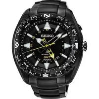 在飛比找PChome商店街優惠-SEIKO PROSPEX KINETIC 精工黑離子GMT