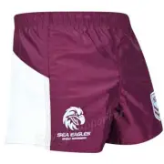 Manly Sea Eagles 2025 NRL Mens Supporter Footy Shorts Sizes S-5XL