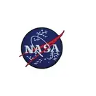 NASA Blue Round Embroidered Iron on Sew on Patch Badge For Clothes