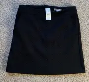 Loft Quilted Black Mini Skirt $69