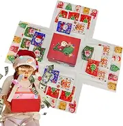 Favor Boxes Christmas | Goody Boxes | Multi-Layer Paper Storage Container for Holiday Favor Supplies Christmas Adults for Packaging Organization Decoration