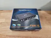 Power Acoustik PWM-16 Car 4-band Equalizer W/ Built-in Pre-amp & Sub Control