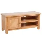 vidaXL TV Cabinet 103 x 36 x 46 cm Solid Oak Wood HEE