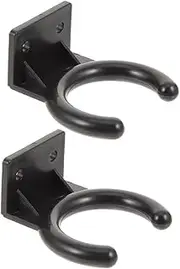 CVUTOVO 2pcs Wall Mount Microphone Hooks Reliable Mic Holder for Karaoke Recording Concerts Enhanced Sound Quality Stability