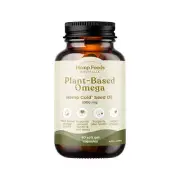 Hemp Foods Australia Plant-Based Omega Hemp Gold Seed Oil Capsules 1000mg 60c