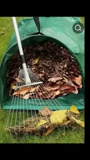 53 Gallon Large Yard Dustpan with Handle Gardening Bags for Waste Collecting