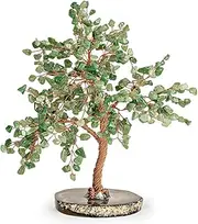 KARMA AND LUCK - Luck & Success - Real Jade Stones Feng Shui Large Tree of Life to Manifest Your Dreams Hand-Wrapped with Copper Wire Handmade with Love in Bali to Bless Your Home