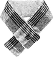 [Clasken] USB Heating Scarf, Heated Scarf with Adjustable Temperature with Insulated and Relieve Cramps and Muscle Soreness for Office for Travel(Black, One Size, Pisa Leaning Tower Type)