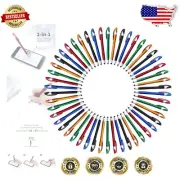Durable Touch Screen Stylus & Ballpoint Pen Combo, Pack of 50 - Assorted Colors