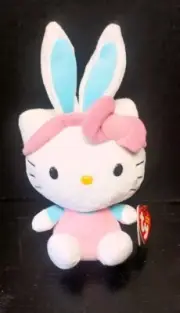Hello Kitty TY Sanrio 8" Plush Bunny Ears With Tags 2013 Retired
