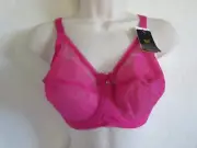 WACOAL 34 DD #855186 FULL FIGURE UNDERWIRE BRA, RASPBERRY PINK, NWT $65