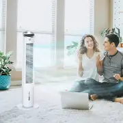 HOMCOM 40" 3-in-1 Portable Air Cooler, Oscillating Fan, Humidifier, 8H Timer