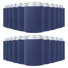 50Pcs 10oz Blank Beer Can Cooler Sleeves Bulk Collapsible Soda Bottles Dark Blue