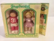 Vintage Cabbage Patch Kids Magnetic Figure Puzzle Set Complete With Box