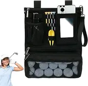 Golf Bag, Golf Ball Case - Valuables Bag with Zipper,Zipper Valuables Bag, Foldable Bag, Multifunctional Golf Pocket for Signaling