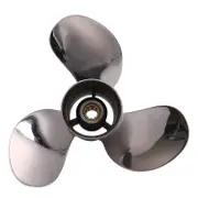 Boat Motor Stainless Steel Propeller 9 7/8X13-F for Yamaha 20HP 25HP 30HP Outboard Engine 9 7/8 X 13 silver