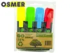 4 Pack Osmer Recycled Highlighters Literacy Colours OH919WL