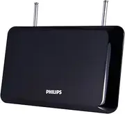 Philips Indoor TV Antenna, Perfect Home Decor, Digital, HDTV Antenna, Smart TV Compatible, 4K 1080P VHF UHF, 6Ft Coaxial Cable, Dipoles, Black, SDV1227B/27