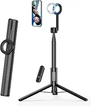 Vimitty for MagSafe Tripod for iPhone 64'' Selfie Stick Tripod Phone with Metal Ring and Remote, Phone Tripod for Video Recording, Cell Phone Tripod Mount Stand for Cellphone